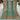 Full top view of Turkish handmade 6x8 Mamluk rug in green, orange, and turquoise