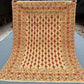 Top view of handmade 4.8x6.1 Persian Afghan tribal wool kilim