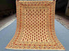 Top view of handmade 4.8x6.1 Persian Afghan tribal wool kilim