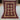 Top-down full view of 3x4 red and cream Afghan tribal wool rug