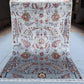 Tree of Life Rug 5x7 ft – Handmade Wool Area Rug with Botanical Design – Gray Background with Colorful Floral Motifs – Turkish Accent Carpet