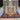 Full top-down view of 5x6.7 handmade vintage Heriz wool rug