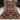 Full top view of 5.8x9.1 vintage Sultani Persian wool rug in black and gold