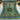 Full view of handmade 7x10 blue and green Turkish Mamluk rug