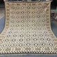 Full view of 8x10 Turkish Kilim wool rug – handmade flatweave in neutral and vibrant tones.