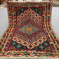 Full top-down view of 3.2x4 handmade Afghan Persian kilim rug