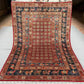 Full top-down view of authentic 6x8.3 ft Pazyryk rug – Persian-style design