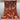Full top view of 3x4 handmade red Persian rug with bird & tree design