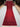 Full top view of red handmade Oriental runner rug for hallway or entryway