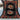 Full top-down view of handmade 5x6.9 Karabakh floral wool Oriental rug