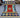 Full view of 3.4x5.1 ft handmade colorful Kilim rug