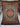 Full view of 3x5 ft Persian silk rug with blue and burgundy floral medallion design