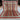 Full top-down view of striped handmade Turkish nomadic kilim rug