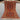 Full top view of 2.5x3.10 handmade Turkish Afghan runner rug in red, orange, and beige tribal patterns
