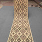 Full top-down view of handmade Turkish Kilim runner rug