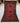 Full top-down view of authentic Turkish red and black wool rug