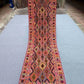 Full view of 2.7x8.11 antique handmade Kilim runner rug