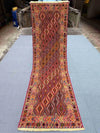 Full-length view of 2.8x8.11 Turkish handwoven kilim hallway rug