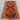 Handmade wool rug laid on the floor, showing full tribal pattern and color contrast