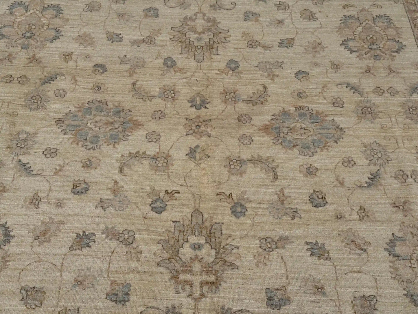  Close-up texture of luxury wool floral carpet