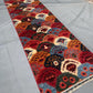 3x10 Colorful Bohemian Runner Rug– Handmade Wool rug with Geometric Patterns,Handwoven Tribal Runner Rug–Multicolor Wool Carpet for Hallways