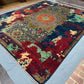 10x13 Large Handmade Wool on Silk Modern Mamluk Rug,One of Kind Modern Handmade Living room rug,Artisan Wool on Silk Mamluk Rug,10x13 Rug