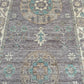 3x13 Handmade Oushak Runner Rug - Elegant Turkish Wool Hallway Carpet in Pastel Tones,Pastel Toned Khotan Runner rug,13 ft Soft runner rug