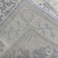 14 ft Extra long Handmade Oushak Runner Rug -Rustic Turkish Oushak runner,,Soft Blue Cream toned Runner rug.Soft Pastel Oushak Runner Rug.