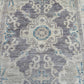14 ft Extra long Handmade Oushak Runner Rug -Rustic Turkish Oushak runner,,Soft Blue Cream toned Runner rug.Soft Pastel Oushak Runner Rug.