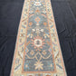 11 ft Handmade Soft Pastel Runner Rug,Neutral Tone Turkish Runner,Turkish Hallway Runner,Handmade Carpet for Hallways or Entryways.