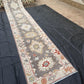 18  ft Extra long Handmade Khotan Persian Runner Rug-Turkish Oriental Wool Hallway Runner rug in Pastel Tones,Brown Beige Toned Runner rug.