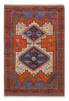 Handmade 5x8 ft Persian Wool Rug - Vintage Tribal Nomadic Carpet - Authentic Hand-Knotted Oriental Area Rug for Boho & Rustic Home Decor