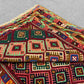 Handmade 3.2x4 Persian Afghan Kilim – Wool Tribal Geometric Rug | Multicolor Nomadic Carpet for Bohemian Oriental Home Decor
