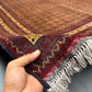 Red & Gold Turkmen Rug – 6.6x9.5 ft Handmade Wool Area Rug