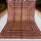 Red & Gold Turkmen Rug – 6.6x9.5 ft Handmade Wool Area Rug