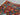 Pazyryk wool area rug 3x5 black blue red tribal geometric design