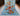 Tribal wool area rug 7x10 light blue tribal geometric design