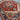 Heriz Handmade Wool Rug 7x10  Red Blue Carpet with Bold Medallion, Oriental Area Rug, Traditional Hand-Knotted Geometric Carpet