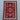 Heriz Style Area Rug 5x9 Red Navy Geometric Medallion Wool Look, Traditional Tribal Oriental Carpet, Living Room Decor
