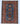 Medallion wool area rug 4x5 blue red ivory tribal geometric design
