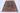 Medallion wool area rug 4x5 blue red ivory tribal geometric design