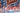 Medallion wool area rug 4x5 blue red ivory tribal geometric design