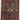 Kazak wool area rug 3x4 blue red ivory tribal geometric design