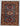 Kazak wool area rug 3x4 blue red ivory tribal geometric design