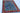 Tree of Life wool area rug 4x5 blue red ivory tribal geometric design