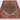 Heriz wool area rug 5x7 blue red ivory tribal geometric design