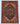 Heriz wool area rug 6x8 red navy tribal geometric design