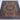 Mamluk wool area rug 3x4 blue red green tribal geometric design