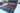 Gabbeh wool area rug 7x10 blue red tribal geometric design
