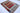 Gabbeh wool area rug 6x9 blue gray rust tribal geometric design